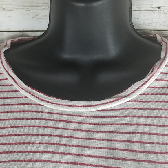 MadeWell, Red/white stripes, long sleeves pullover, Sz XS - Picture 3 of 5